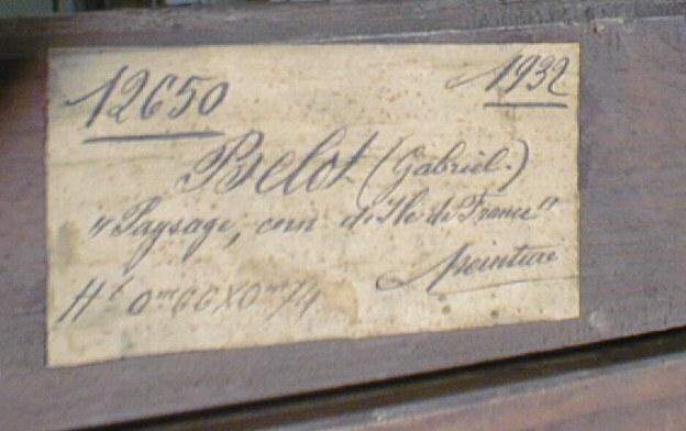 tableau et son cadre : Coin d'Ile-de-France