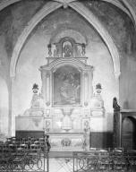 ensemble de l'autel secondaire de la 3e chapelle nord (autel, tabernacle, retable)