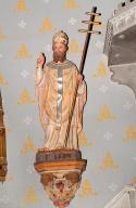 statue (petite nature) et sa console : Saint Léon
