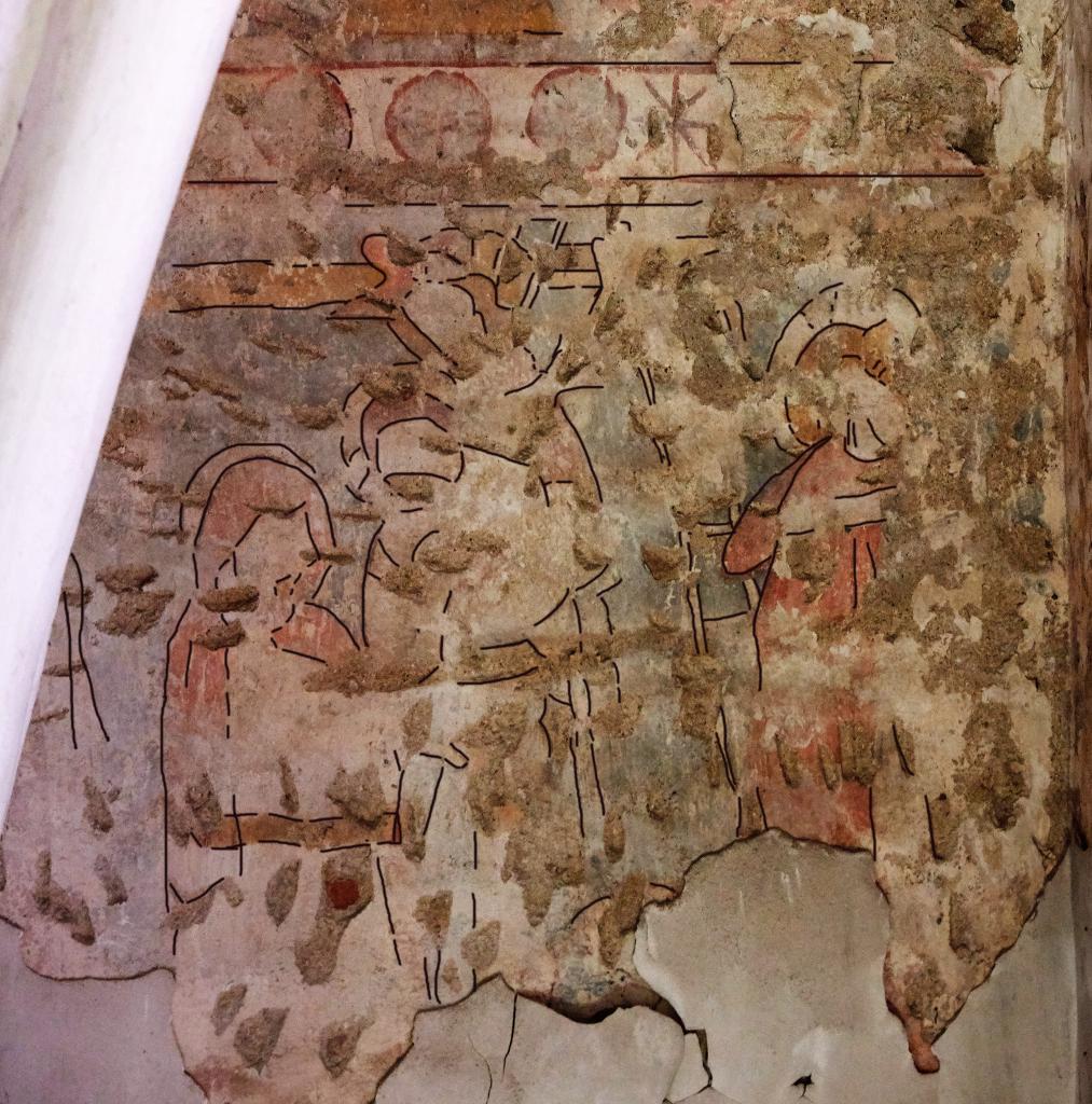 peinture monumentale de la chapelle du Saint-Sépulcre