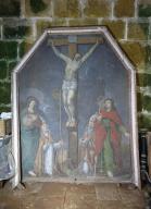 tableau et son cadre : la Crucifixion