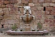 Fontaine de la cour d'honneur dite "fontaine du dauphin"