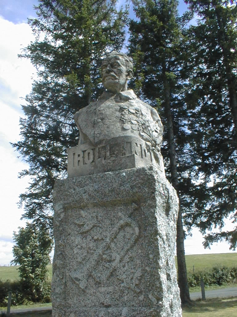 buste (buste à mi-corps, grandeur nature) et son socle : Le Clairon Guillaume Rolland (1821-1915)