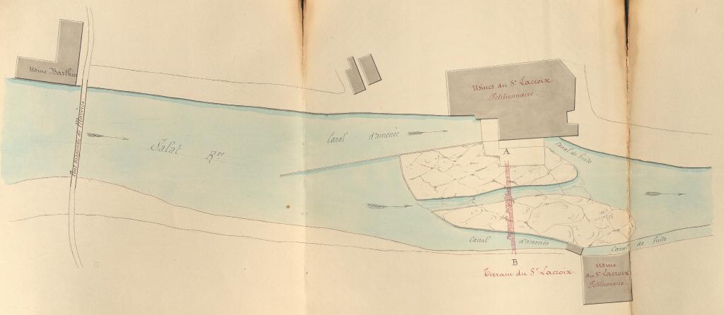 Ancienne passerelle métallique de la société Lacroix (Riz-Lacroix)