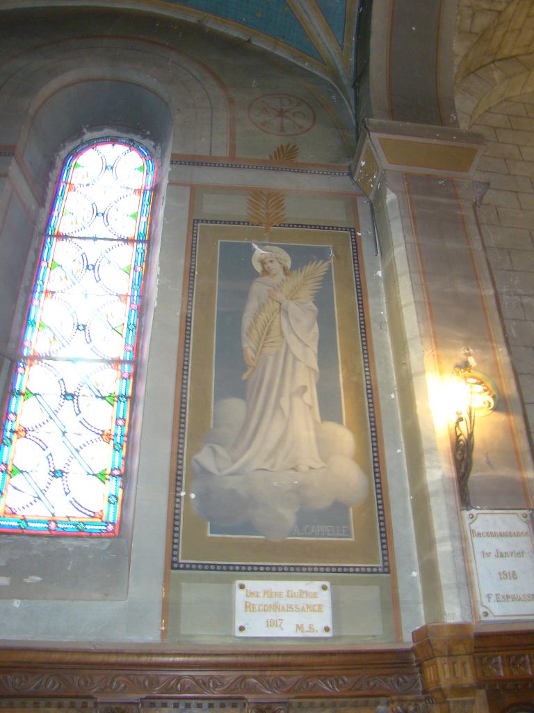peinture monumentale : Les martyres de sainte Philomène et le curé d'Ars
