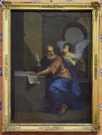 tableau et son cadre : Saint Matthieu
