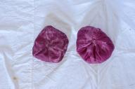 Paire de calottes violettes