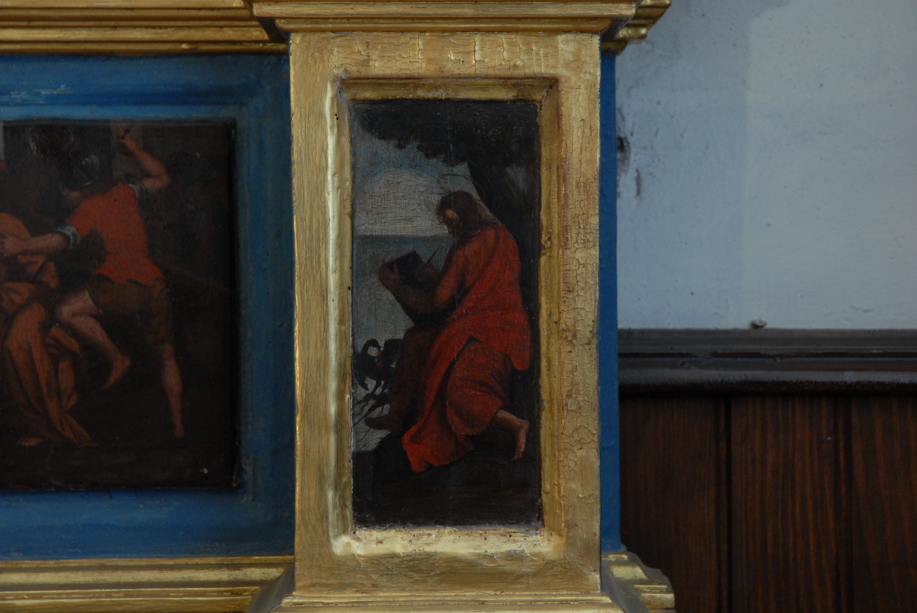 prédelle à panneaux peints du retable du Rosaire retable du Rosaire