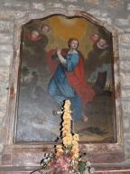 tableau et son cadre : Sainte Catherine d'Alexandrie