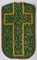Chasuble verte avec étole et voile de calice