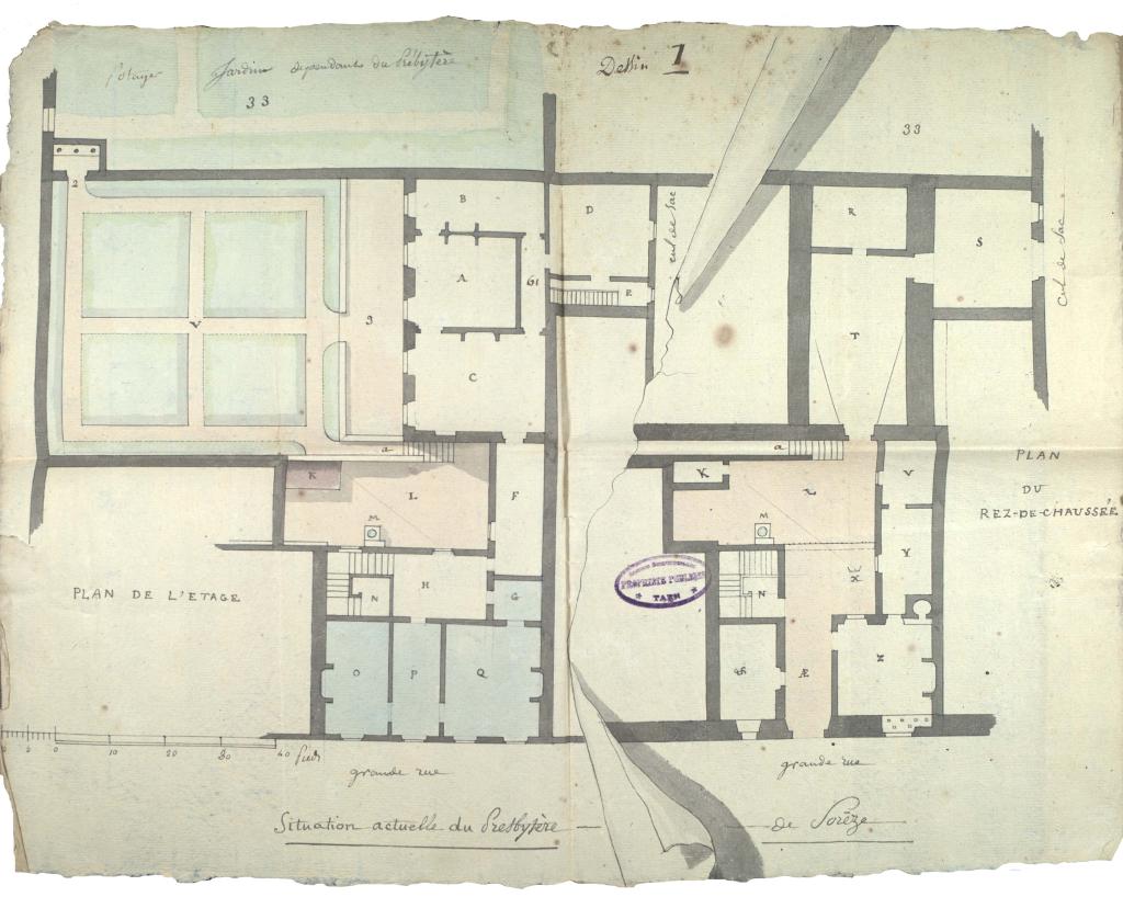 ancien presbytère devenu par la suite bureau de poste et transformé en maison