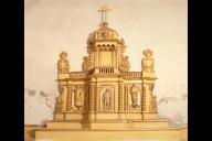 tabernacle de la chapelle nord : tabernacle à ailes et dais d'exposition