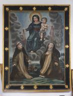 tableau et son cadre : la Donation du Rosaire