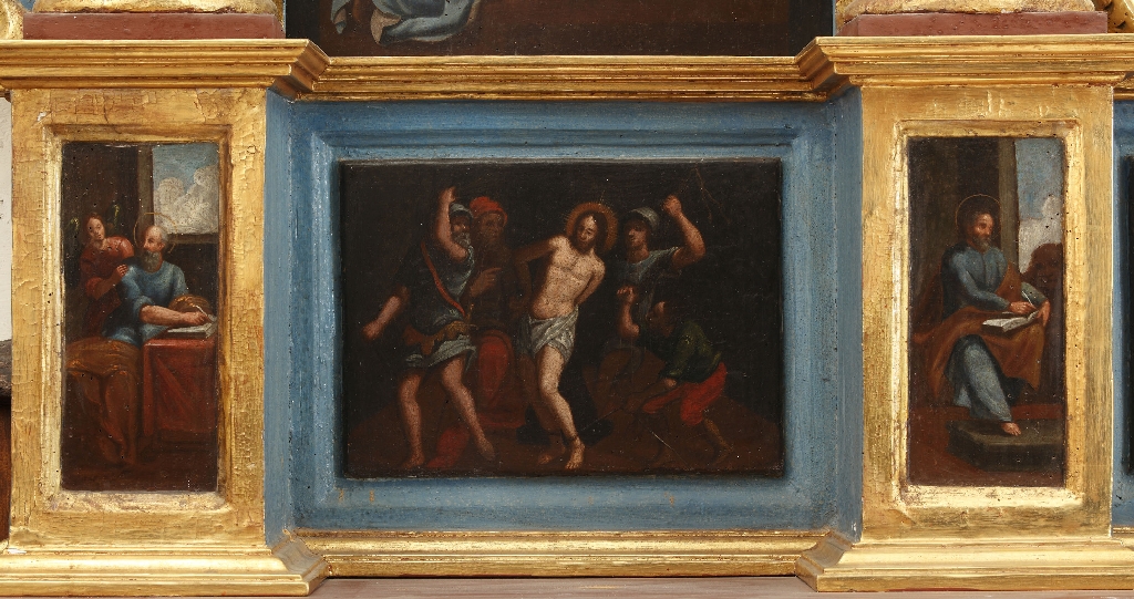 prédelle à panneaux peints du retable du Rosaire retable du Rosaire