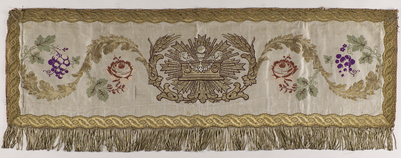 garniture de dais de procession blanc