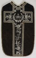 Chasuble liturgique catholique noire (n° 52)