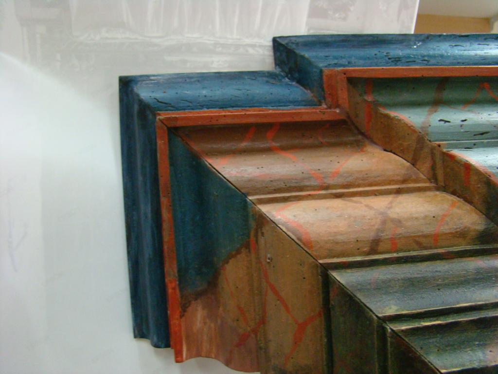 ensemble du maître-autel : autel tombeau, tabernacle, retable et tableau : Saint Denis