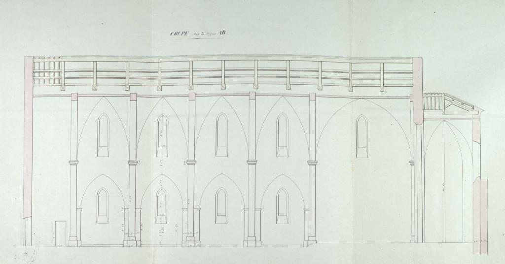 église devenue par la suite église paroissiale Notre-Dame de la Paix
