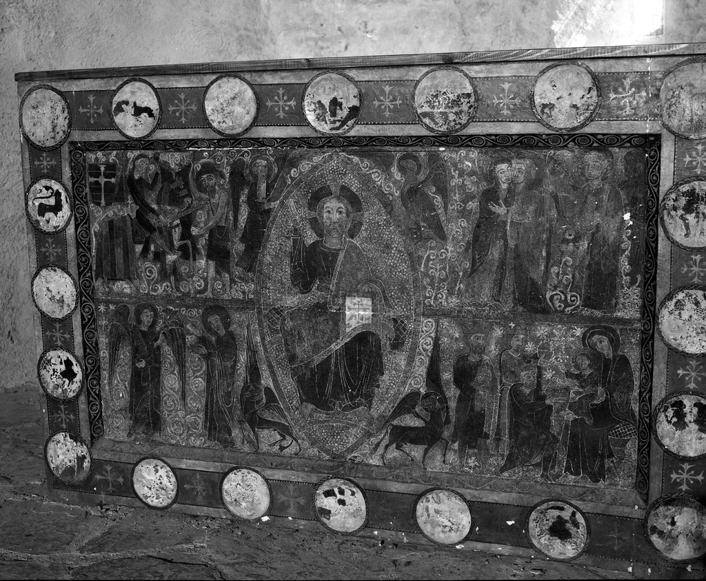 Devant d'autel : Christ en gloire (le), l'Annonciation, la Visitation, l'Adoration des Mages