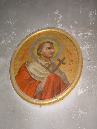 paire de tableaux et de leurs cadres formant pendant : saint Charles Borromée, saint François de Sales