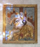 bas-relief (panneau sculpté) : Pietà