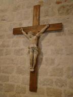 statue (petite nature) : Christ en croix