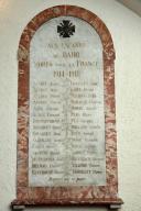 Monument aux morts ; statuettte de sainte Jeanne d'Arc