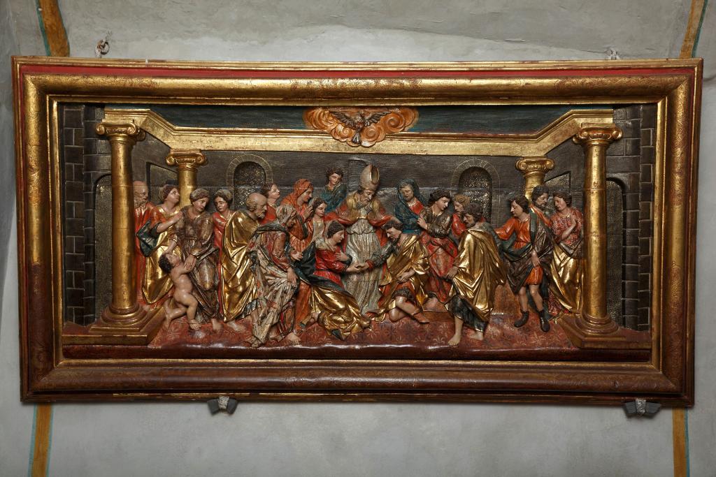 haut-relief : le sacrement de Mariage