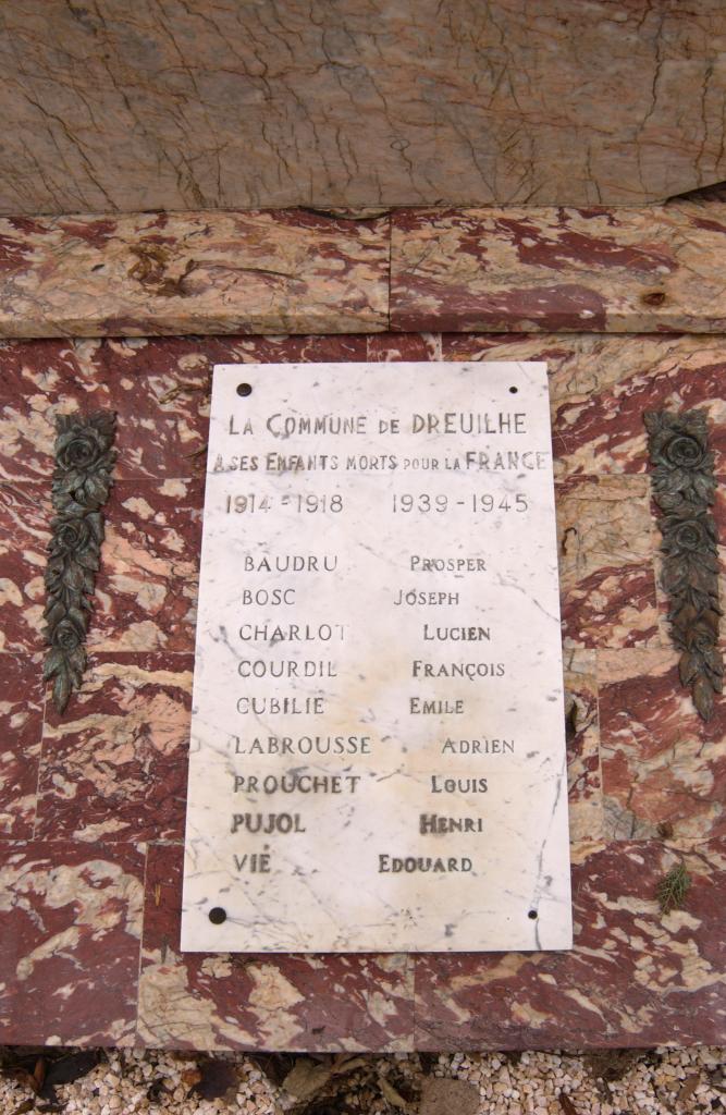 monument aux morts de la guerre de 1914-1918 et de la guerre de 1939-1945