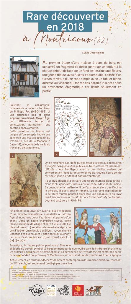 peinture monumentale : la fileuse à la quenouille