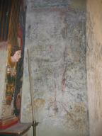 peinture monumentale : Saint Sébastien. Tentation d'Adam et Eve