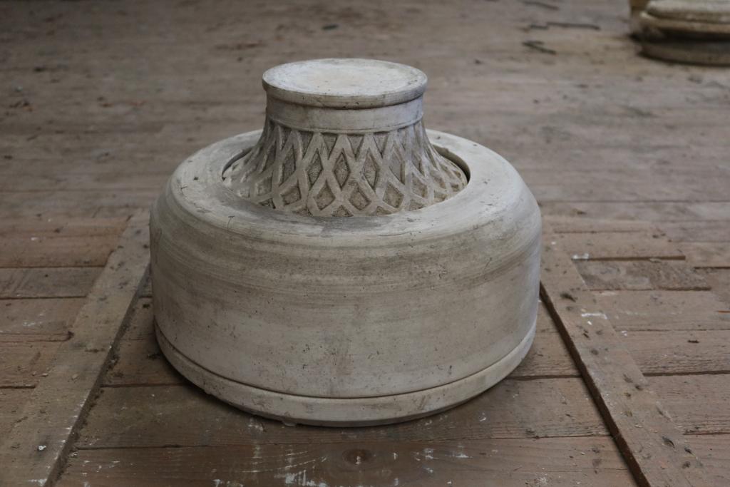 modèle et moule mère de corbeille ronde festonnée
