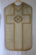 chasuble, étole de clerc, manipule, voile de calice, bourse de corporal : ornement vert 3