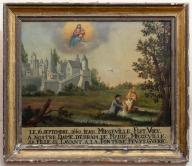 tableau : ex voto : guérison grâce à une fontaine