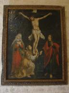 tableau et son cadre : La Crucifixion