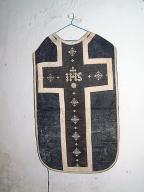 chasuble, manipule, bourse de corporal : ornement noir 3