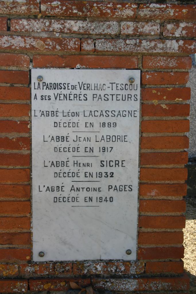 cimetière de catholiques de Verlhac-Tescou
