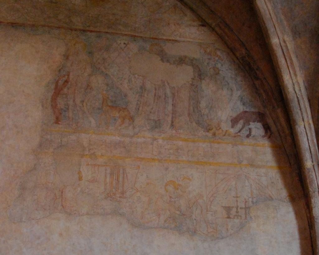 peinture monumentale : La Création ; Dévotion à sainte Radegonde