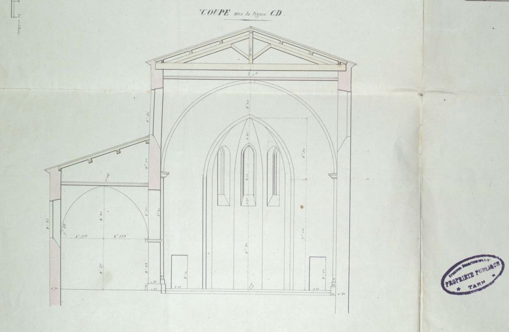église devenue par la suite église paroissiale Notre-Dame de la Paix