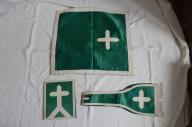 chasuble, étole de clerc, vole de calice, manipule, bourse de corporal : ornement vert 4