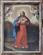 tableau et son cadre : le Sacré-Coeur
