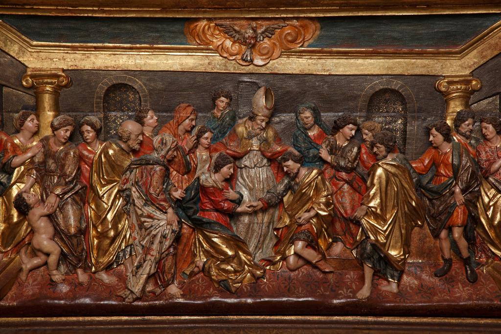 haut-relief : le sacrement de Mariage