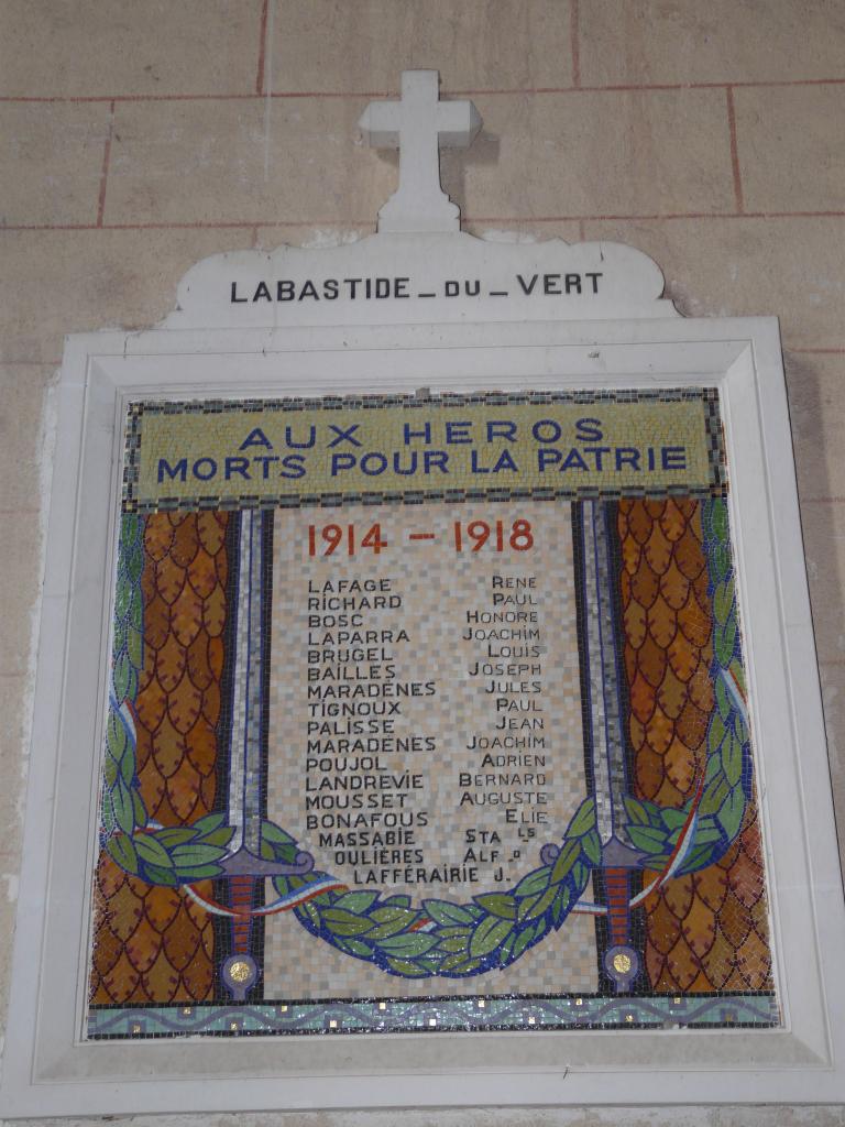 monument aux morts de la guerre 1914-1918