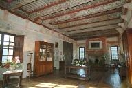 peinture monumentale avec les vues d'Istanbul et plafond peint
