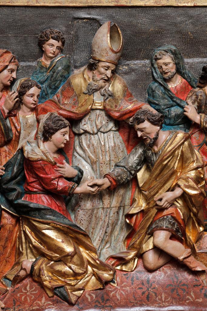 haut-relief : le sacrement de Mariage
