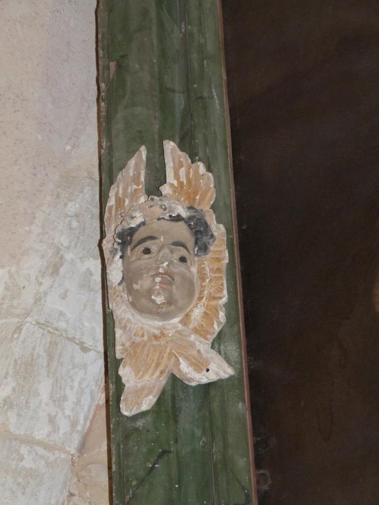 tableau et son cadre : Vierge de Pitié en présence de saint Gui et saint Ferréol