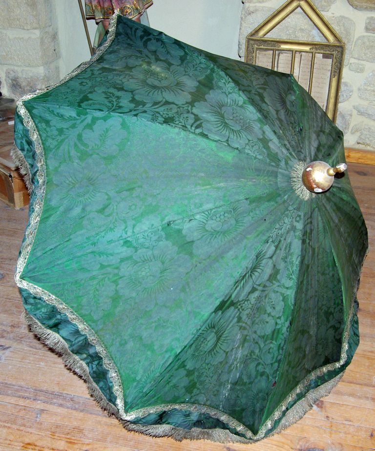 ombellino (ombrellino) de procession vert