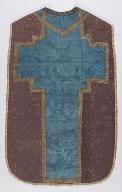 Chasuble violette et bleue