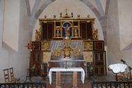 retable et tabernacle du maître-autel, statue : Vierge à l'Enfant, et deux bustes-reliquaires : Saint Robert ? et Saint Félix ?