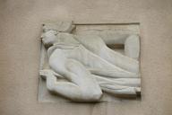 Ensemble de 4 bas-reliefs